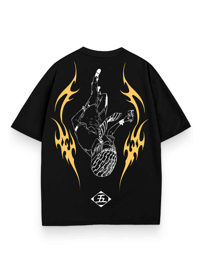 Black t-shirt with Gojo Satoru Jujutsu Kaisen Invert Reality graphic – photo 1