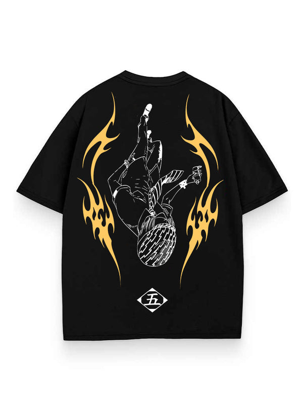 Black t-shirt with Gojo Satoru Jujutsu Kaisen Invert Reality graphic – photo 1