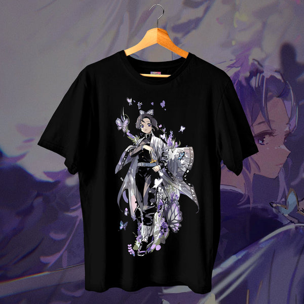 Shinobu Full Body Butterfly Garden - Demon Slayer Oversized Tee