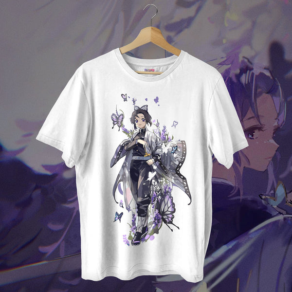 Shinobu Full Body Butterfly Garden - Demon Slayer Oversized Tee