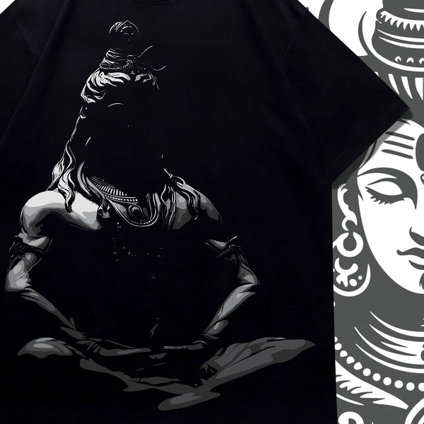 Divine Serenity Lord Shiva Oversized Tee