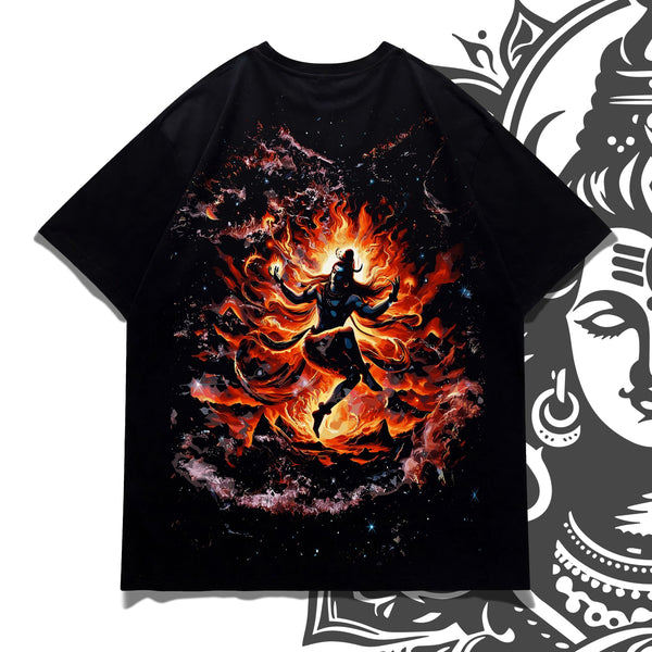 Shiva Cosmic Dance Oversized Tee