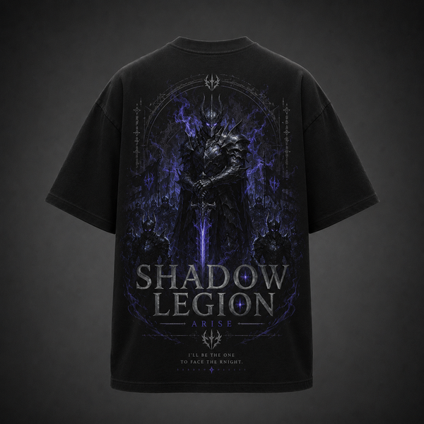 Black t-shirt with Solo Leveling Shadow Legion Arise graphic – photo 1
