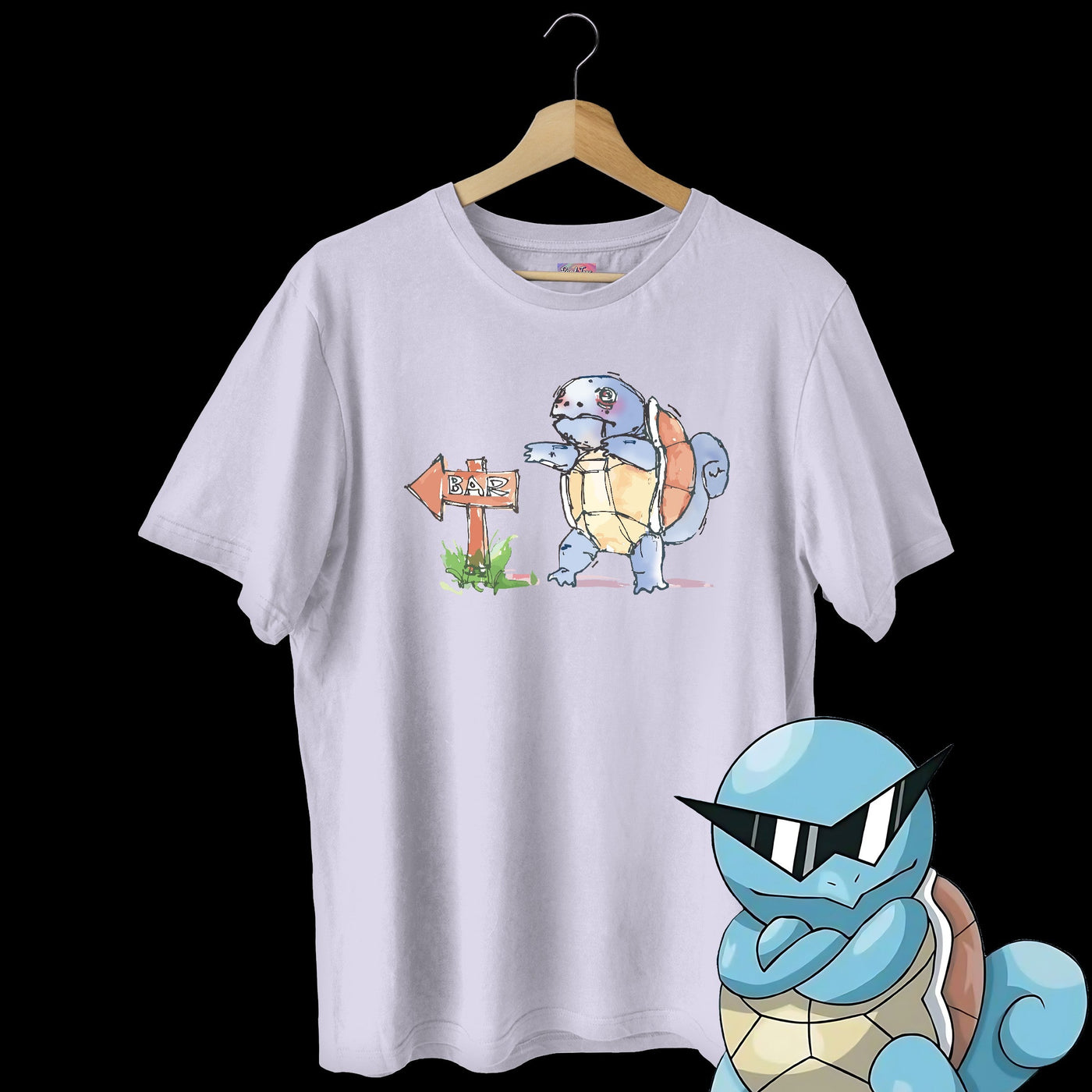 Alcoholic Squirtle Oversized Tee