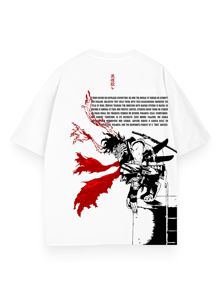 White t-shirt with Stain (Chizome Akaguro) My Hero Academia Hero Killer graphic – photo 1