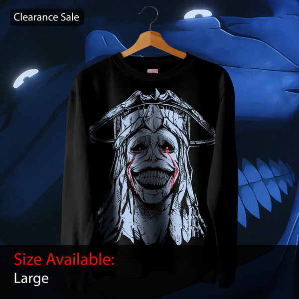 Stone God Portrait - Solo Leveling Oversized Sweatshirt