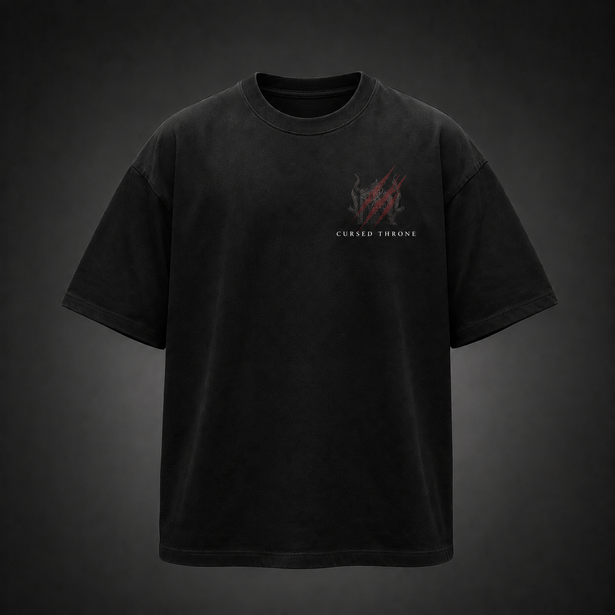 Black t-shirt with Sukuna Jujutsu Kaisen Cursed Throne graphic – photo 2