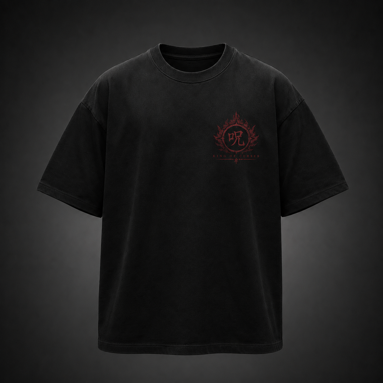 Black t-shirt with Sukuna Jujutsu Kaisen Shrine Of Domination graphic – photo 2