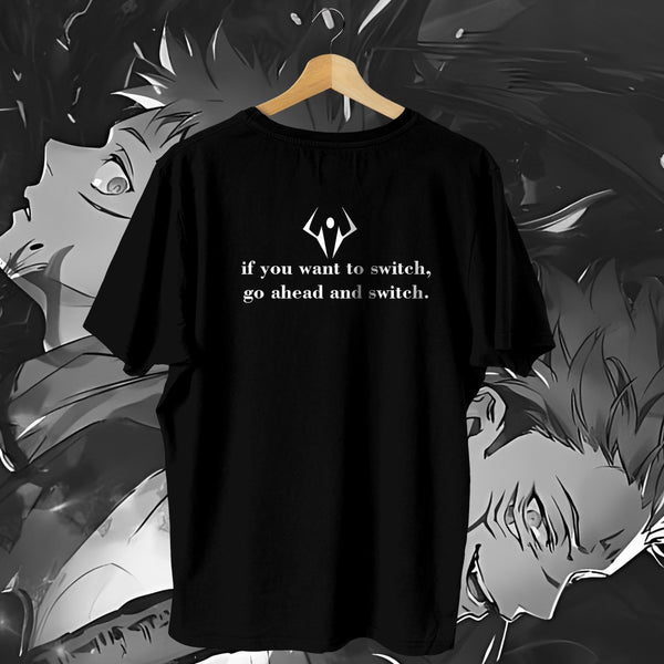 Sukuna Itadori Face Split Mono - Jujutsu Kaisen Oversized Tee