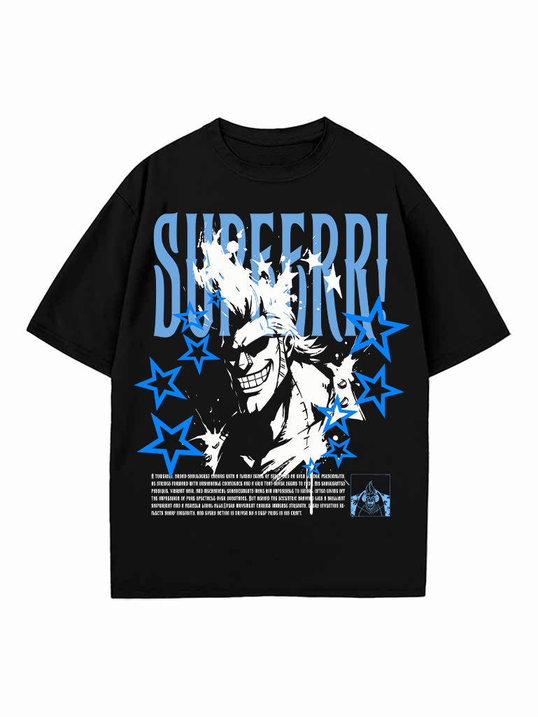 Black t-shirt with Franky One Piece Super Shipwright graphic – photo 1
