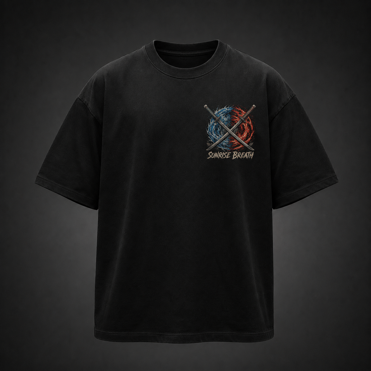 Black t-shirt with Tanjiro Kamado Demon Slayer Breath Of Resolve graphic – photo 2