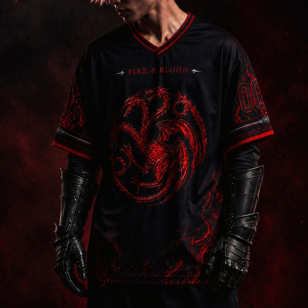 Fire and Blood - House of the Dragon Oversized Jersey