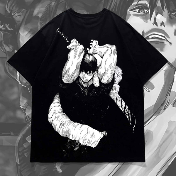 Cursed Katana Blade Oversized Fit - Jujutsu Kaisen Oversized Tee