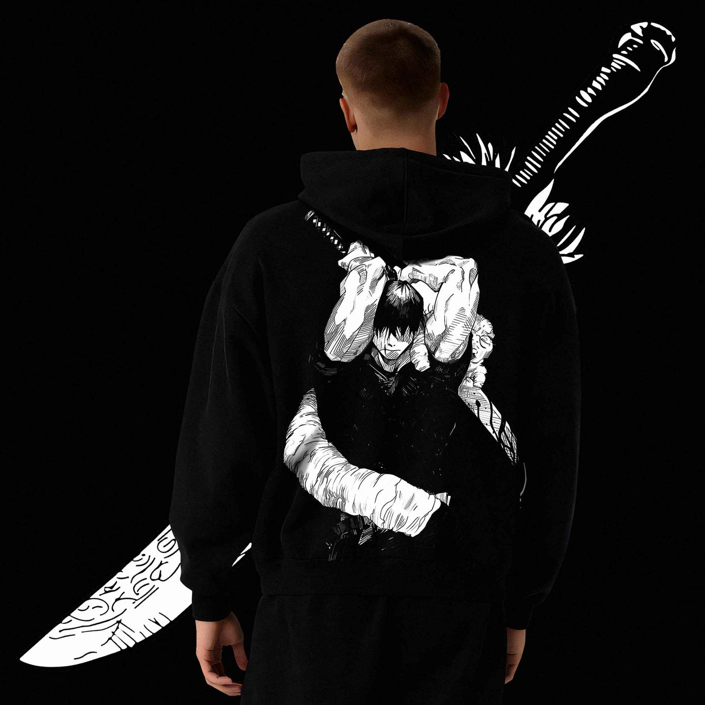 Toji Katana Oversized Hoodie