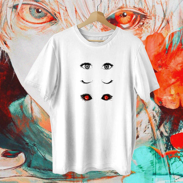 Kaneki Eyes Triptych Oversized Fit - Tokyo Ghoul Oversized Tee