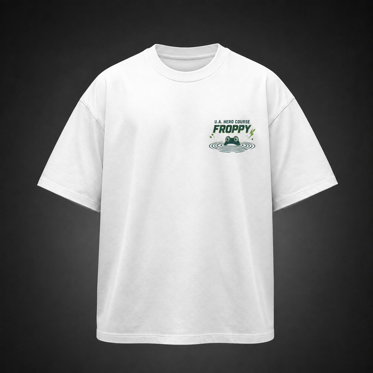 White t-shirt with Tsuyu Asui My Hero Academia Froppy Leap graphic – photo 2