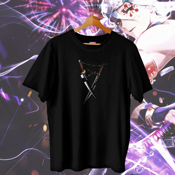 Crossed Ninja Blades Classic Fit - Demon Slayer Oversized Tee