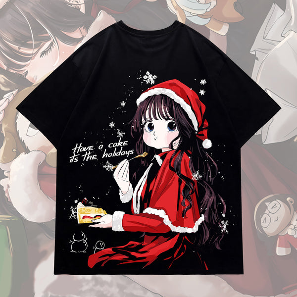 Waguri Eats Cake Holiday - The Fragrant Flower Blooms With Dignity Oversized Tee