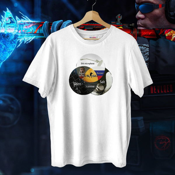 What Is CS:GO White Meme Oversized Tee