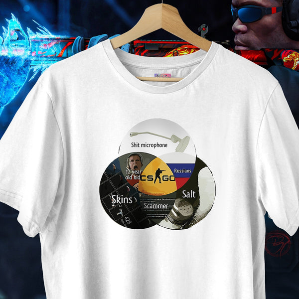 What Is CS:GO White Meme Oversized Tee