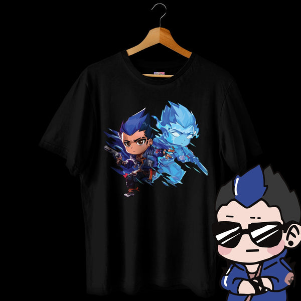 Yoru Dimensional Drip Chibi - Valorant Oversized Tee
