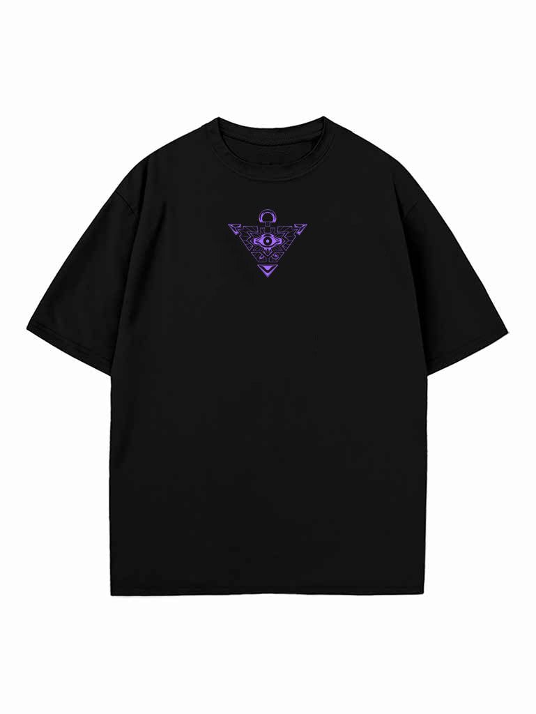 Black t-shirt with Dark Magician Yu-Gi-Oh! Nameless Pharaoh graphic – photo 2