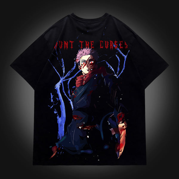 Yuji Hunt the Curses - Jujutsu Kaisen Oversized Tee