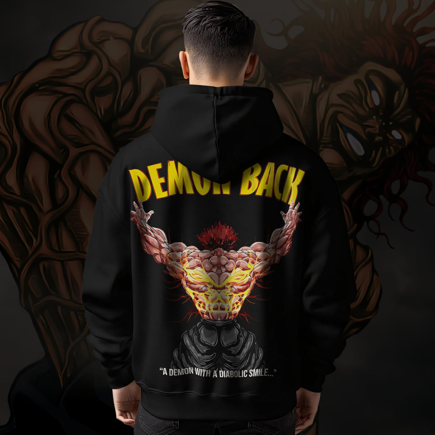 Yujiro Hanma – Demonback Oversized Hoodie