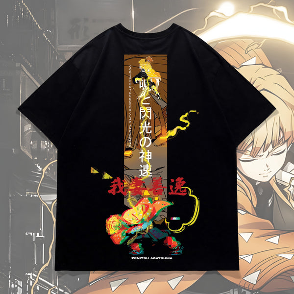 Thunder & Blood - Demon Slayer Oversized Tee